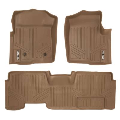 SMARTLINER - SMARTLINER SA1094/B1027 Tan Front/Rear Floor Liners for Ford F150 Ext