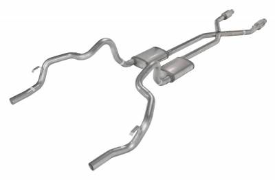 Pypes Performance Exhaust - Pypes SGF911SE 2.5" Crossmember Back Exhaust System w/X-Pipe for 75-81 F-Body