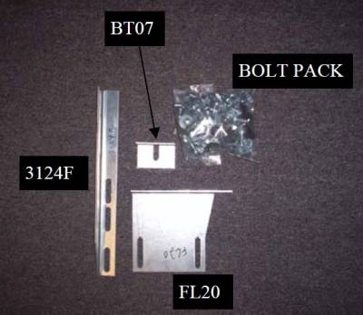 Owens Products - Owens 10-1156 Transender Running Board Mounting Bracket Kit 87-96 Ford Std Cab