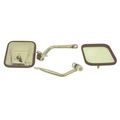 Rugged Ridge - Rugged Ridge 11005.07 CJ-Style Side Mirror Kit for 97-06 Jeep Wrangler TJ