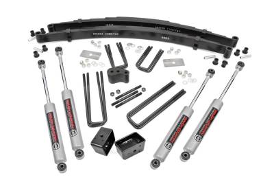 Rough Country Suspension Systems - Rough Country 305.20 4" Suspension Lift Kit for 74-77 Dodge W100/W200 Trucks