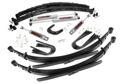 Rough Country Suspension Systems - Rough Country 250-88-9230 4" Suspension Lift Kit for 88-91 GM 2500 SUV 4WD 52"