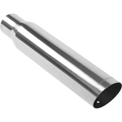 MagnaFlow Exhaust Products - MagnaFlow 35105 Single Polished Exhaust Tip 2.5" Inlet/3.5" Outlet