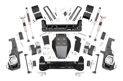 Rough Country Suspension Systems - Rough Country 10240 5" Suspension Lift Kit for 20-26 Silverado/Sierra 2500HD 4WD