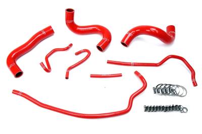 HPS Performance - HPS 57-1723 Red Red Radiator Hose Kit for 09-13 Toyota Corolla