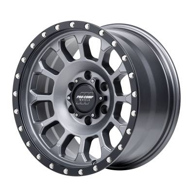 Pro Comp Wheels - Pro Comp Wheels PA34 ROCKWELL 17x8.5 5x5.0 0mm Graphite/Black Lip PXA2634-78573