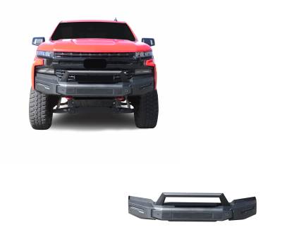 Black Horse Off Road - Black Horse AFB-SI20 Armour-II HD Front Bumper for 19-21 Silverado 1500