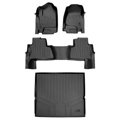SMARTLINER - SMARTLINER SA0136/B0445/D0153 Front/Rear BLACK Floor Liners Tahoe/Yukon