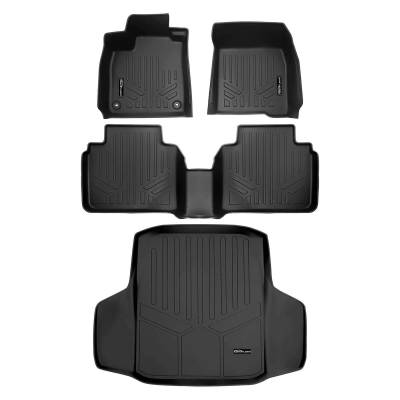 SMARTLINER - Smartliner SA0692/B0692/D0341 Front/Rear BlackFloor Liners for Honda Accord