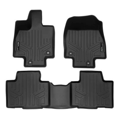 SMARTLINER - SMARTLINER SA0719/B0719 Front/Rear BLACK Floor Liners for Grand Highlander