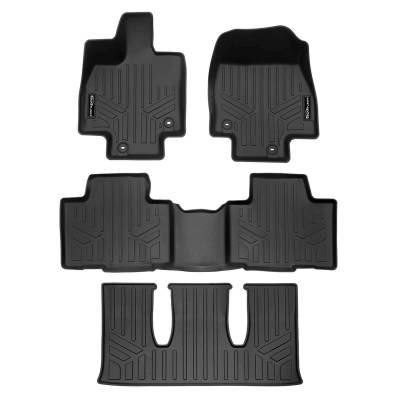 SMARTLINER - SMARTLINER Front/Rear BLACK Floor Liners for Grand Highlander