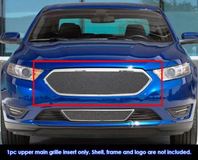 APS - APS Wire Mesh Grille-Polish 13-19 Ford Taurus SHO GR06GEI37T