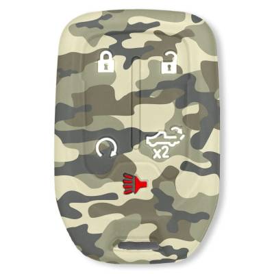 Recon - Recon 264002GM1GC Silicone Key Fob Cover Green Camo 19-21 Silverado/Sierra