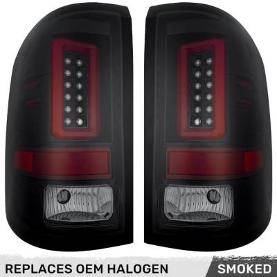 Recon - Recon 264239BK LED Tail Lights Smoked Lens 14-18 GMC Sierra 1500/HD
