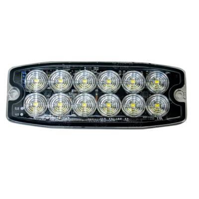 Recon - Recon 26426WH 12-LED 30 Function Ultra-Thin Strobe Light Module White