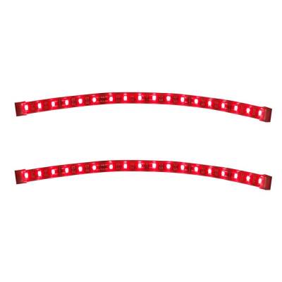 Recon - Recon 264700RD 12" Flexible High Power LED Light Strips-2pc. Red