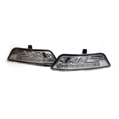 Recon - Recon 264147CL LED Turn Signal Lenses Clear/White/Amber 15-17 Ford Mustang
