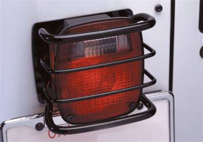 Rampage - Rampage 8660 Euro Taillight Guards for 76-06 Jeep CJ5/CJ7/Wrangler YJ/TJ