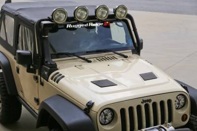 Rugged Ridge - Rugged Ridge 17759.01 Performance Vented Hood