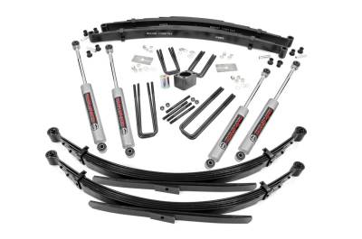 Rough Country Suspension Systems - Rough Country 331.20 4" Suspension Lift Kit for 70-74 W100/200 w/Rear Springs
