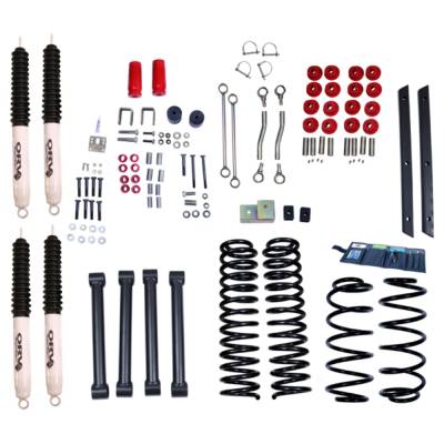 Rugged Ridge - Rugged Ridge 18415.41 4" Lift Kit w/Shocks for Jeep Wrangler