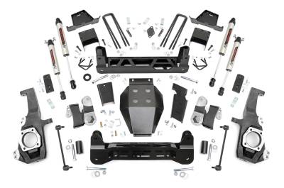 Rough Country Suspension Systems - Rough Country 10170 7" Suspension Lift Kit for 20-26 Silv/Sra 2500HD/3500HD 4WD