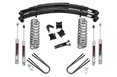 Rough Country Suspension Systems - Rough Country 500-77-79.20 4" Lift Kit w/RR Springs for 77-79 Ford F150 4WD