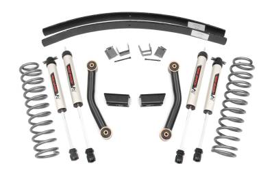 Rough Country Suspension Systems - Rough Country 670X70 3" V2 Lift Kit for 84-01 Jeep Cherokee XJ w/SII RR AAL