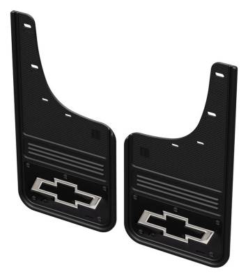 Gatorback - Gatorback GCR202F-BTW 12" Front Mud Flaps Set Black for Silverado HD