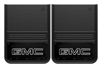 Gatorback - Gatorback GB1418GW-2 14"x18" Universal Black Mud Flaps GMC Logo