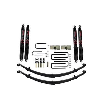 Skyjacker - Skyjacker D400CDK-B 4" Lift Kit w/Black MAX Shocks for 87-91 Dodge W250/W350
