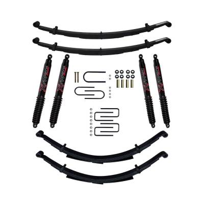 Skyjacker - Skyjacker D200BKS-B 2-2.5" Lift Kit w/Black Max Shocks for 75-93 RAM Trailduster