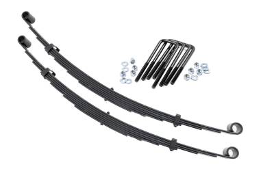 Rough Country Suspension Systems - Rough Country 8013Kit Front Leaf Spring Kit for 4" Lift 77-79 Ford F250 4WD