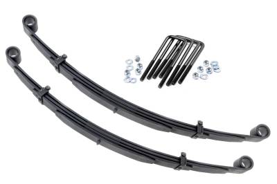 Rough Country Suspension Systems - Rough Country 8044Kit Front Leaf Spring Kit 4" Lift for 80-97 Ford F250 4WD