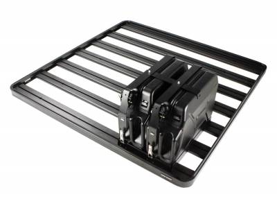 Front Runner - Front Runner Outfitters Roof Rack Double Jerry Can Mount Black JCHO014