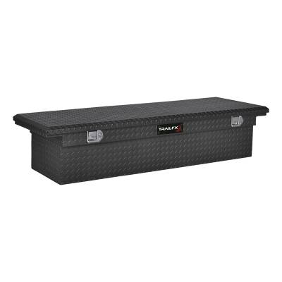 TrailFX - TrailFX 120723 LowProfile 72x19.25x13.5" Matte Black Aluminum ToolBox Single Lid