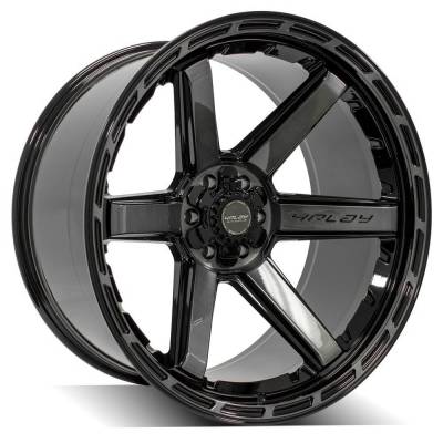 4PLAY - 4PLAY Wheels 4P63 24x12 6x5.5 6x135 -44mm Black/Brushed 4P63-24120-6D55-44BBT