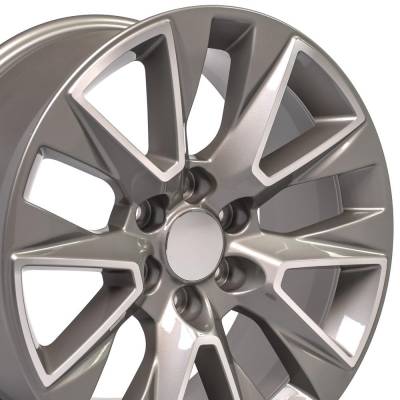 OE Wheels LLC - OE Wheels CV26 20x9 6x5.5 28mm Silver/Machined CV26-20090-6550-28MS