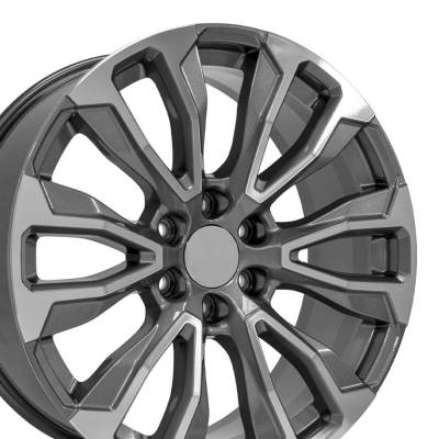 OE Wheels LLC - OE Wheels CV30-22090-6550-28MG CV30 22x9 6x5.5 28mm Gunmetal/Machined