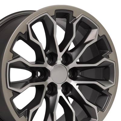 OE Wheels LLC - OE Wheels CV54-17080-6120-33MG1 CV54 17x8 6x120 33mm Satin Gunmetal/Machined