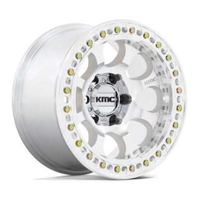 KMC - KMC Wheels KM237 RIOT BEADLOCK 17x9 6x5.5 -38mm Machined KM237DX17906038N