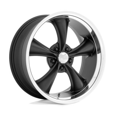 American Racing Vintage - American Racing VN338189512704NUS VN338 Boss TT 18x9.5 5x4.5 -4mm Matte Black