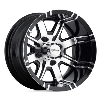 Fairway Alloys - Fairway Alloys FA119 AGGRESSOR 12x7 4x4.0 -40mm Machined/Black FA-119-M