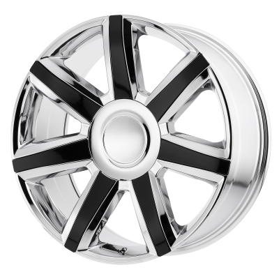Performance Replicas - Performance Replicas PR164 22x9 6x5.5 24mm Chrome/Black 164CG-229824