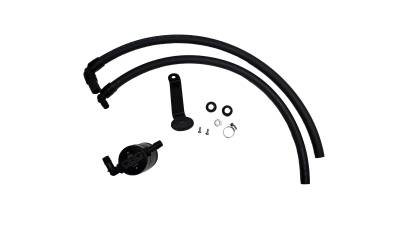 J&L Oil Separator Co - J&L Oil Separator 3115D-B Black Oil Separator 3.0 Driver Side