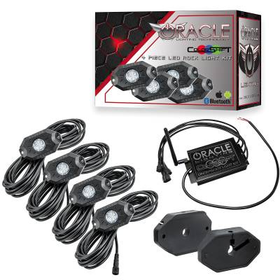 Oracle Lighting - Oracle 5796-333 Bluetooth ColorSHIFT Underbody Wheel Well Rock Light Kit 4 PCS