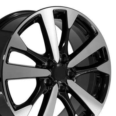 OE Wheels LLC - OE Wheels NS30 18x7.5 5x4.5 55mm Gloss Black/Machined NS30-18075-5450-55MB