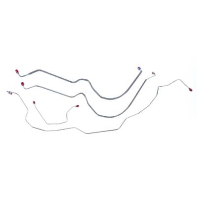 The Right Stuff Detailing - The Right Stuff CKT7901S Chevy Power Disc Brake Hydraulic Line Kit Front