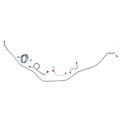 The Right Stuff Detailing - The Right Stuff BKT7003 Chevy Power Disc Brake Hydraulic Line Kit Front