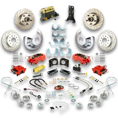 The Right Stuff Detailing - The Right Stuff ZSD6455Z Ford/Mercury Brake Conversion Kit Front/Rear